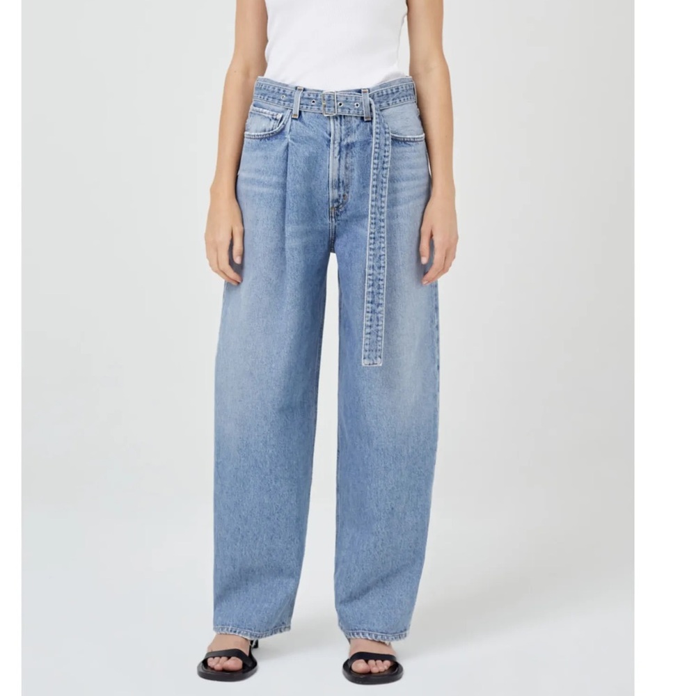 AGOLDE belted baggy jeans